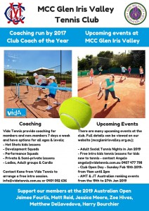 MCC Glen Iris Valley Tennis Club Information Dec 2018 page 2)